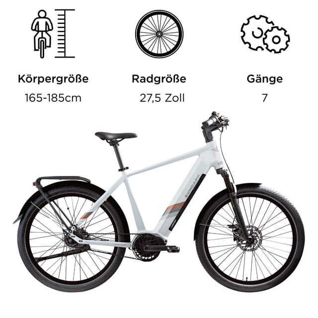 Zündapp X850 Trekking E Bike weiß
