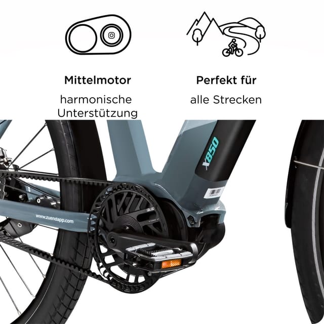 Zündapp X850 Trekking E Bike basaltgrau