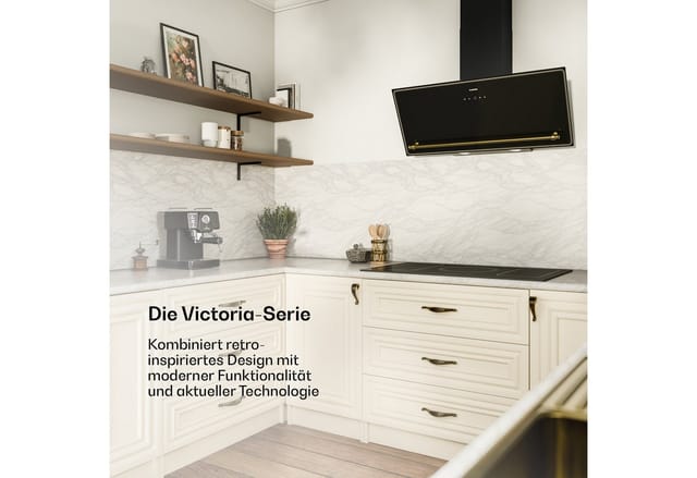 Victoria Kopffrei-Dunstabzugshaube 90 cm 336 m³/h Belüftung