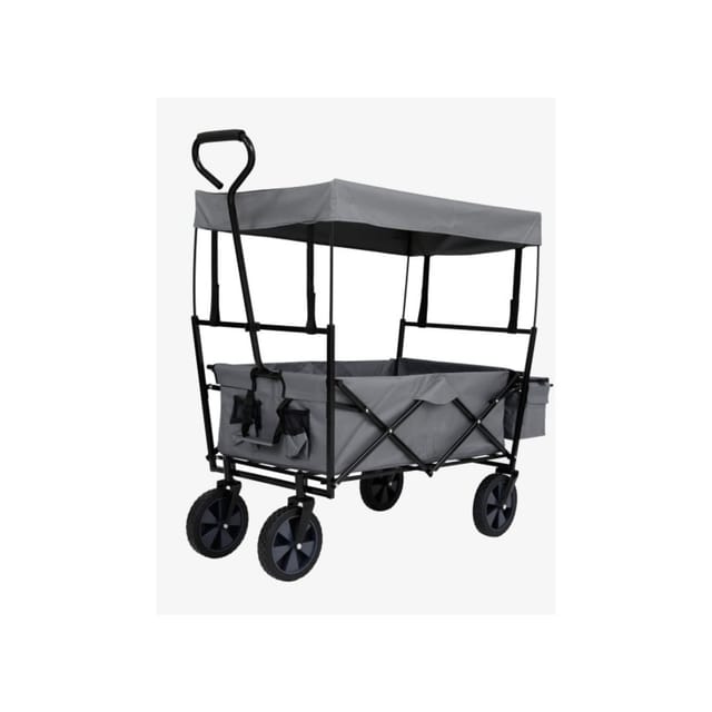 Faltbarer Bollerwagen mit Dach – 70kg Tragkraft