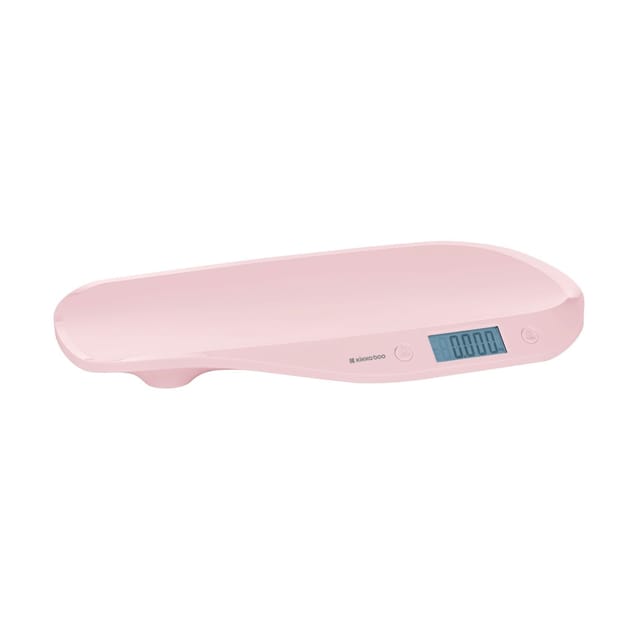 Kikka boo Babywaage Lyra LCD-Display Maßband Anti-Rutsch-Füße Tarafunktion 20 kg rosa