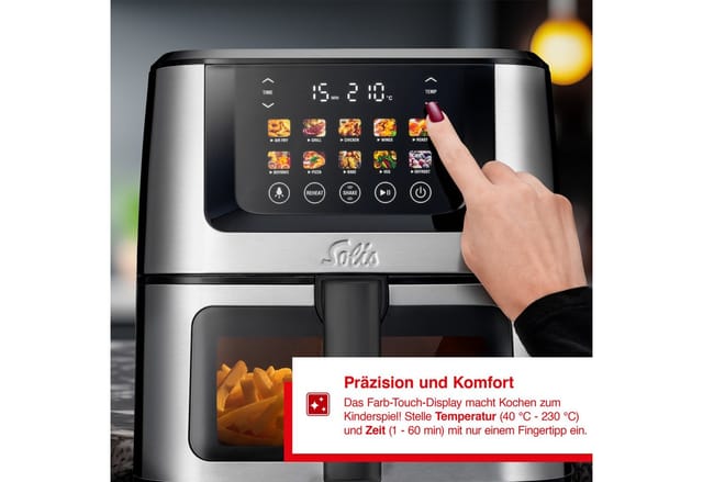 Solis Heißluftfritteuse 97976 schwarz