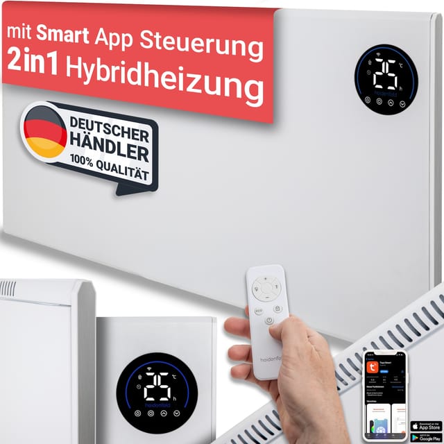 Heidenfeld Hybrid Infrarotheizung HF-HP150
