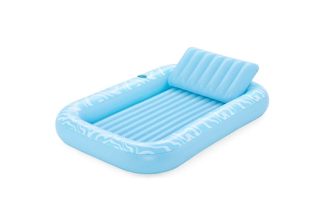 Bestway Sonnenliege aufblasbar 203x137cm Pool Strand Lounge mit Getränkehalter