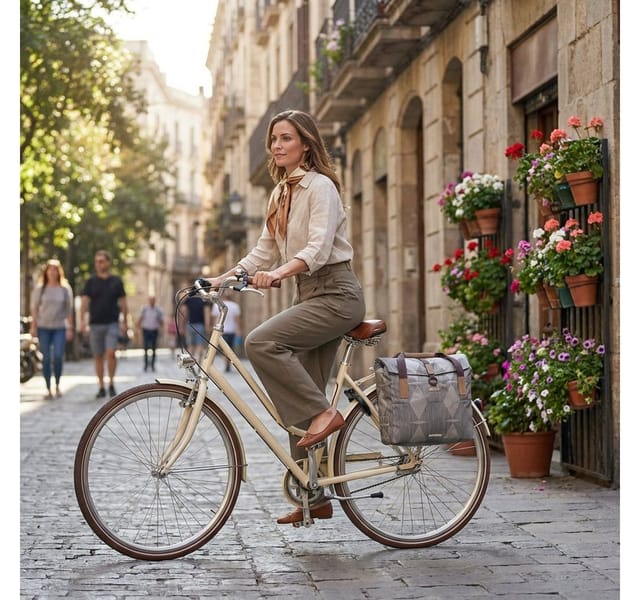BASIL Gepäckträger Fahrradtasche "Elegance", grau