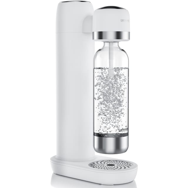 Arendo Wassersprudler, Soda Maker mit 1000 ml PET-Flasche, kompatibel mit 60 L CO2-Zylinder, BPA-frei, 2-tlg. Set, fein dosierbar