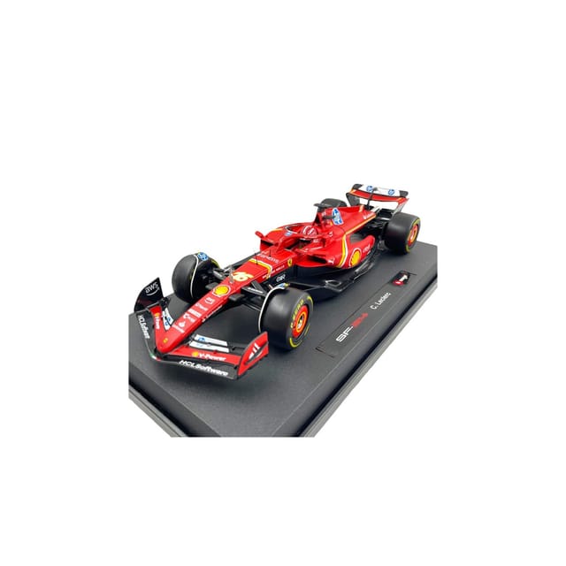 Bburago 18-16815L - Modellauto - F1 Ferrari SF-24, Imola Version Leclerc #16 2024 (Maßstab 1:18)