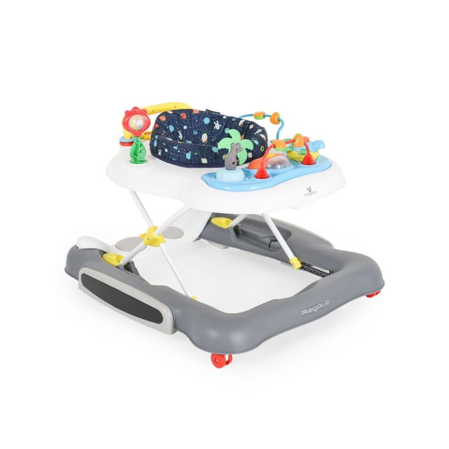 Cangagroo Lauflernhilfe Regalo 4 in 1 Wippe Hopser, Spielcenter, Musik, klappbar blau
