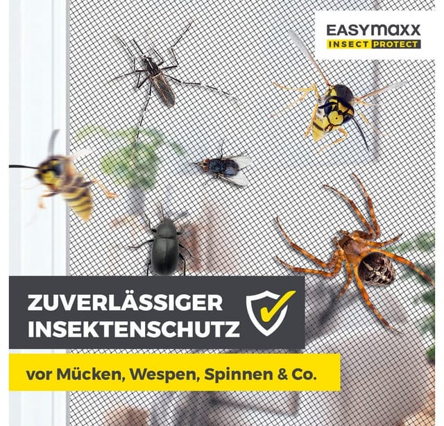 EASYmaxx Moskitonetz Magic Fit 115x270cm anthrazit