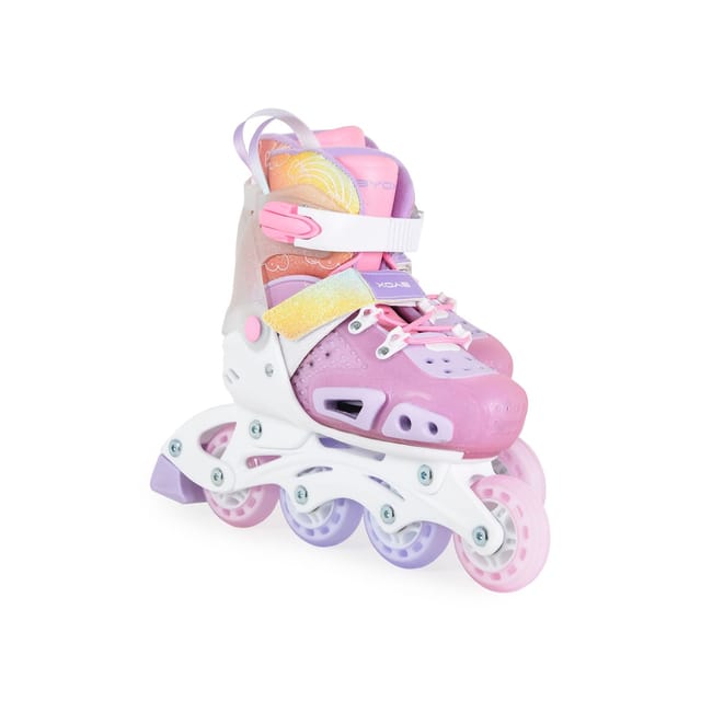 Byox Inliner Dizzy pink Glitzer PU-Räder Stoßdämpfer ABEC-5-Lager verstellbar M (Gr. 34-38)
