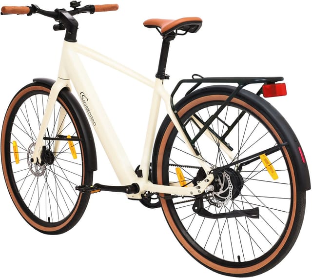 SachsenRAD Urban City E-Bike C3M Roma II in Mamorweiss mit Riemenantrieb