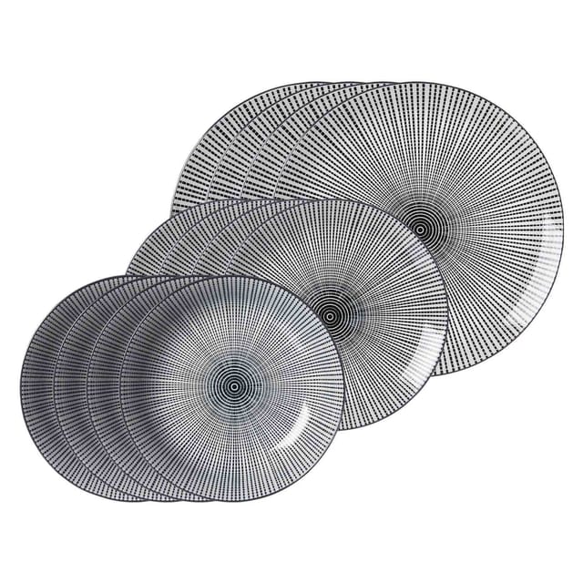 Ritzenhoff & Breker Teller-Set Takeo Stripes 12er Set