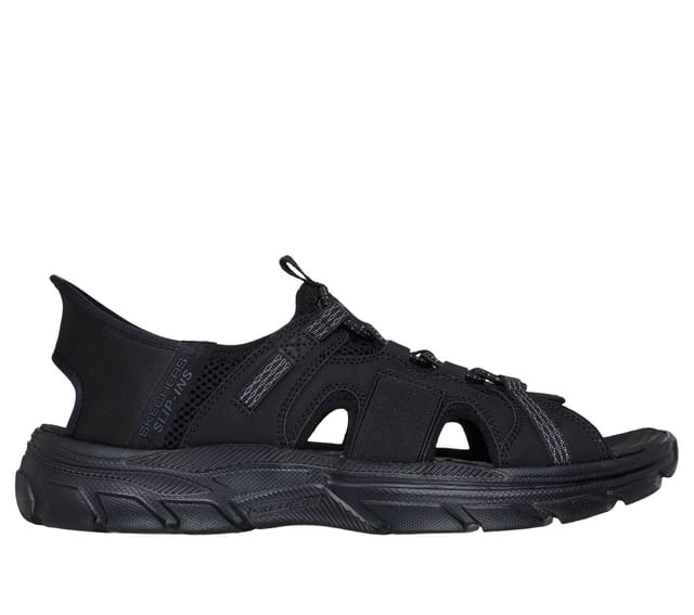 Skechers 205181 BLK REVOLTED SS - MERRICK Schwarz Sandal Gr. 41
