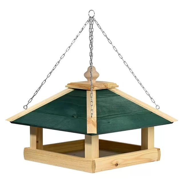 dobar Vogelfutterhaus aus Holz mit Kette