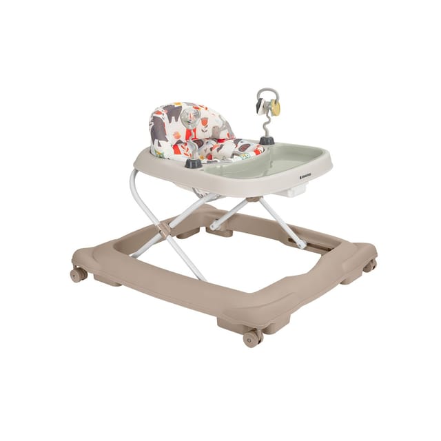 Kikka boo Lauflernhilfe Paleo, faltbar, höhenverstellbar, Stopper, Räder drehbar beige