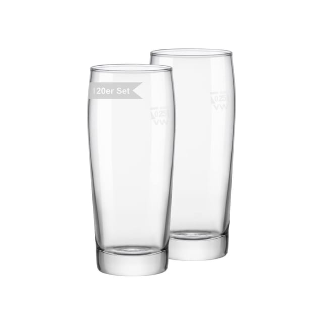 Van Well Willi Becher geeicht 0,25 l 120er Set
