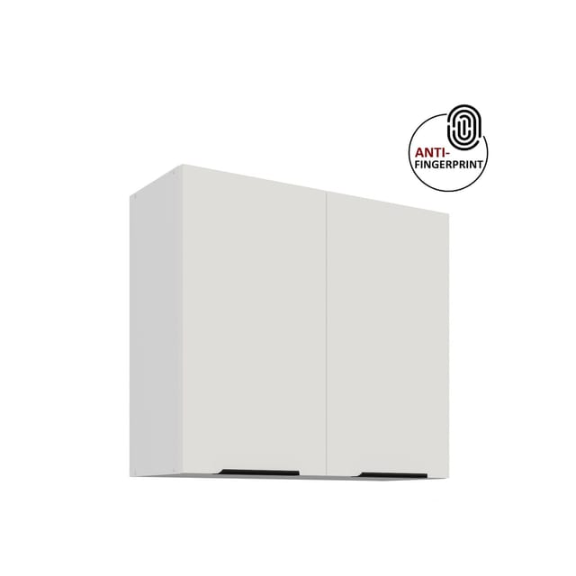 Küchen Hängeschrank 80 Küche ARIA Weiss Küchenzeile Küchenblock Anti Fingerprint