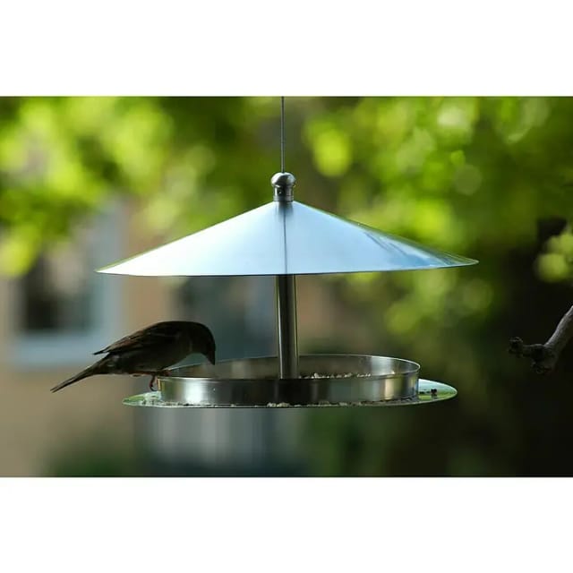 dobar Design Vogelhaus "Silberglanz", mit Draht zum Aufhängen