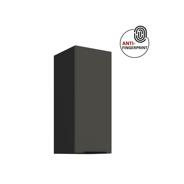Küchen Hängeschrank 30 Küche ARIA Graphite matt Küchenzeile Anti Fingerprint
