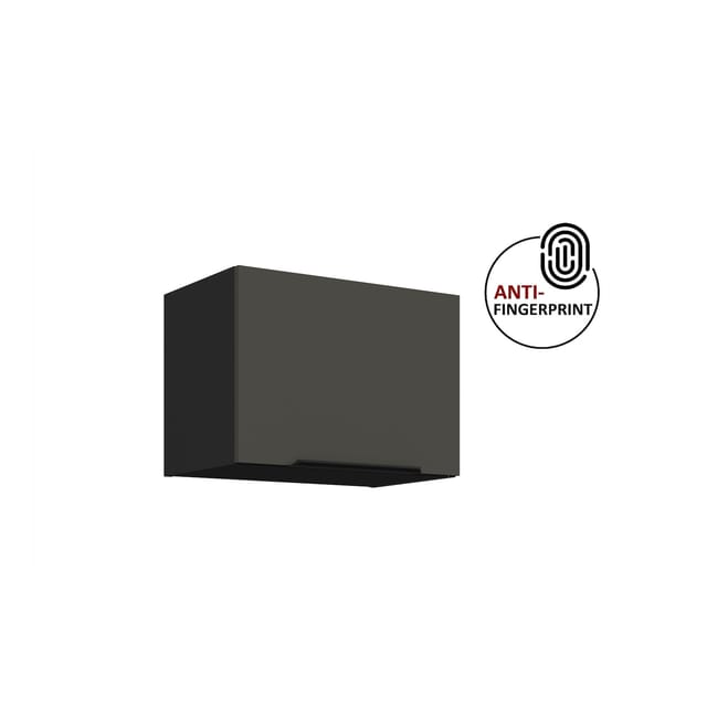 Küchen Hängeschrank 50 Küche ARIA Graphite matt Küchenzeile Anti Fingerprint