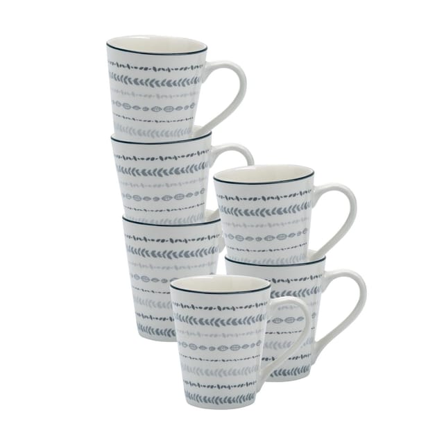 Ritzenhoff & Breker Henkelbecher Sendai Ranke 300 ml 6er Set