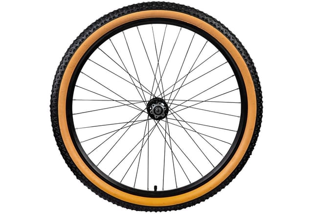 Komplettrad Felge mit Reifen Mountainbike Felgen Laufradsatz Fahrrad Laufrad schwarz/braune Sidewall 27,5 x 2,10 Hinterrad