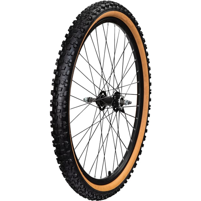 Komplettrad Felge mit Reifen Mountainbike Felgen Laufradsatz Fahrrad Laufrad schwarz/braune Sidewall 26 x 2,35" Hinterrad