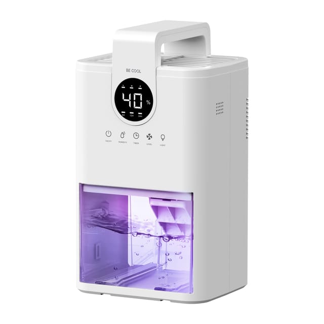 BE COOL Mini-Luftentfeuchter mit 1 Liter Wassertank BC1LLEFHO1