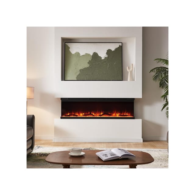 BALDERIA Elektrokamin pure Orson 60 - Wand, Einbau, Heizung 1800 W