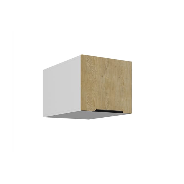 Aufsatzschrank Hochschrank 40 cm CREMONA Eiche Küchenzeile Küchenblock Küche