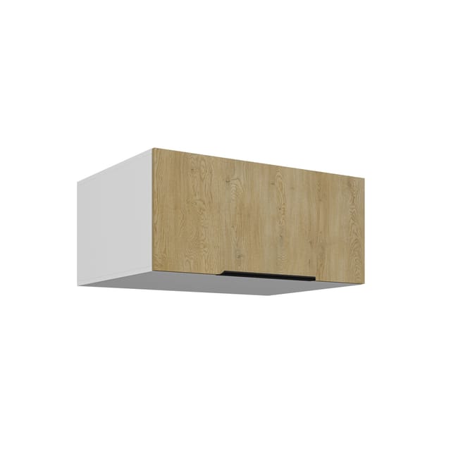 Aufsatzschrank Hochschrank 80 cm CREMONA Eiche Küchenzeile Küchenblock Küche