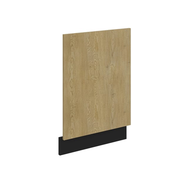 Frontblende für integrierten Geschirrspüler 45 cm Küche CREMONA Eiche + Schwarz