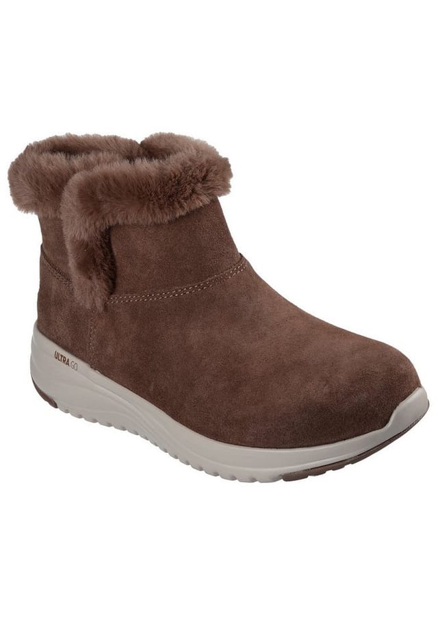 Skechers 144775 CHOC ON-THE-GO STELLAR - COZY STEP Braun Boot Gr. 38