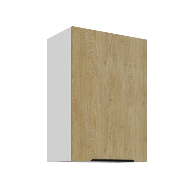 Küchen Hängeschrank 50 cm CREMONA Eiche + Weiß Küche Küchenzeile Küchenblock