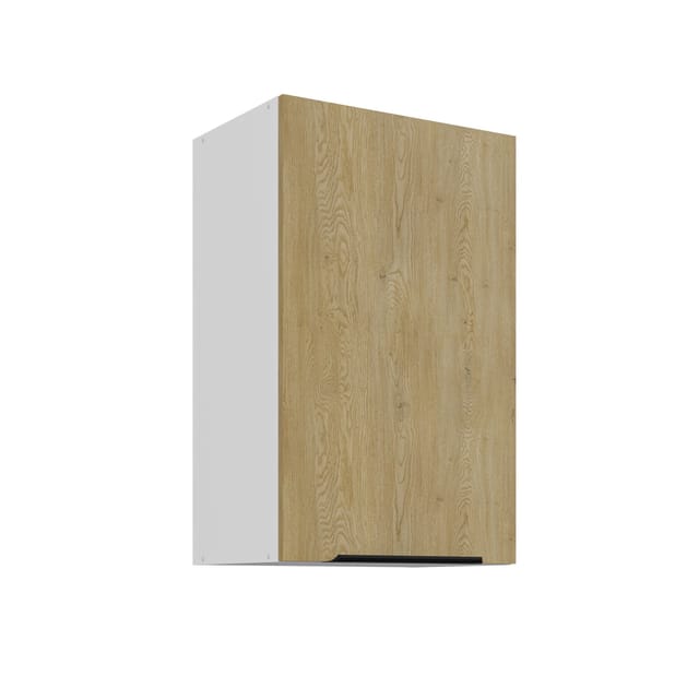 Küchen Hängeschrank 45 cm CREMONA Eiche + Weiß Küche Küchenzeile Küchenblock
