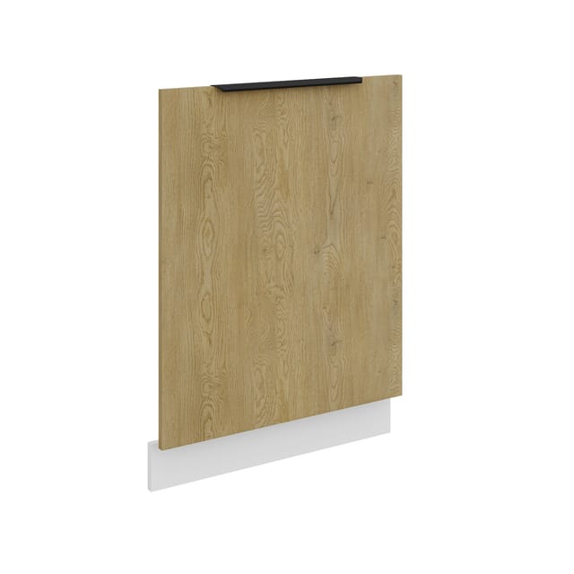 Frontblende für vollintegrierten Geschirrspüler 60 cm Küche CREMONA Eiche + Weiß