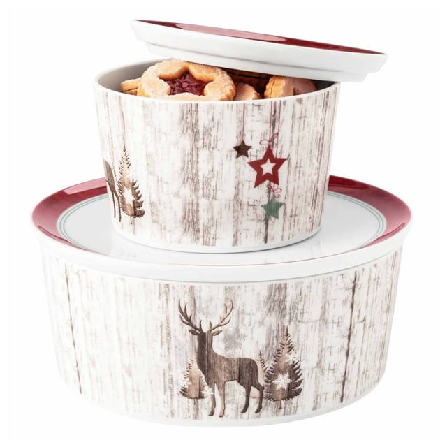 Seltmann Weiden Gebäckdosen Life Christmas ø 14 / 21 cm 2er Set