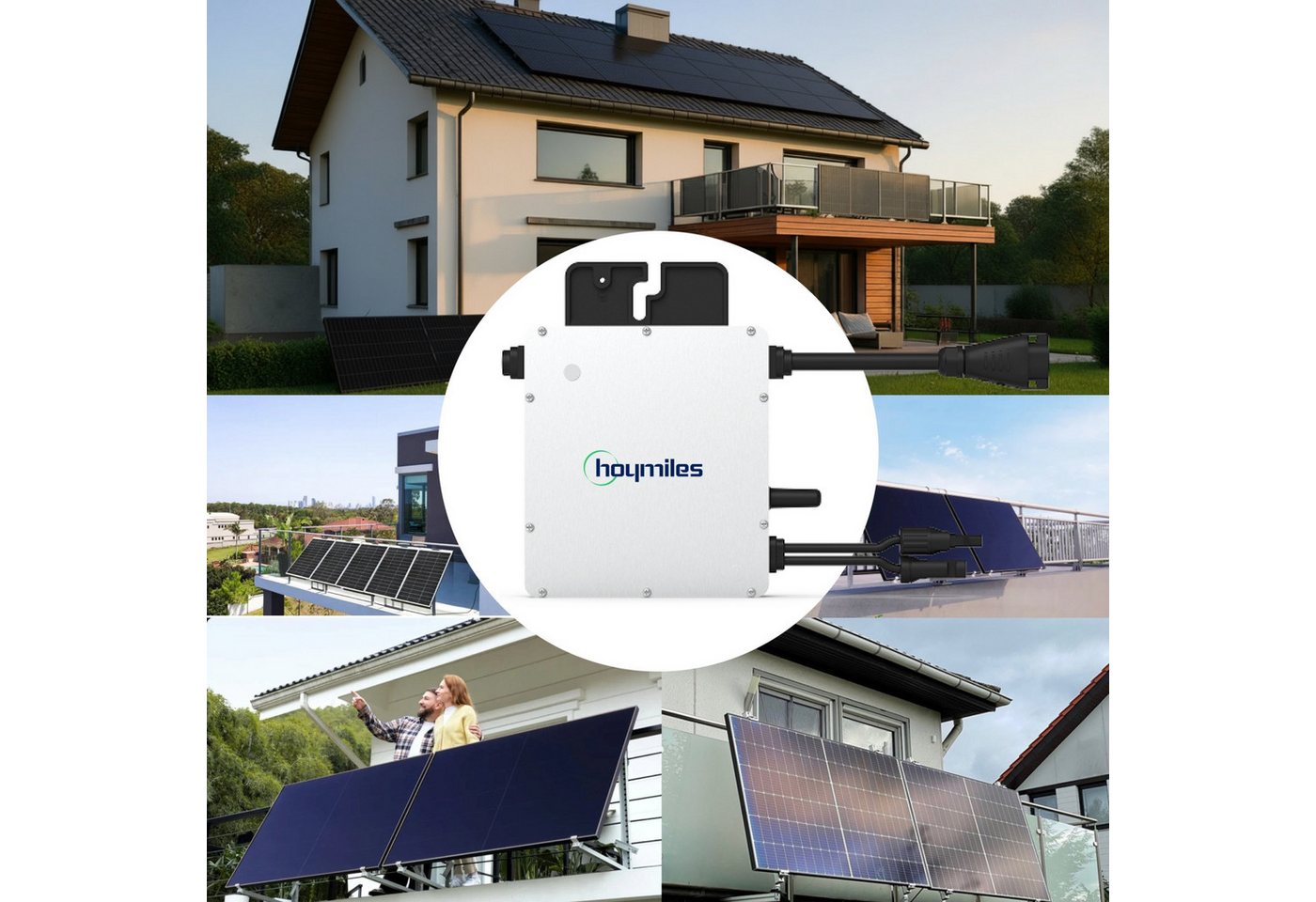 Hoymiles Mikro-Wechselrichter 400 W HM-400 für Balkonkraftwerk & PV-Anlagen, IP67 wetterfest, 1 MPPT, Micro Inverter Plug & Play Installation Bild 4