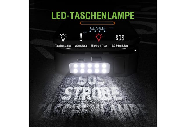 SachsenRAD Air Power Start Luftkompressor mit Auto-Starthilfe und Powerbank