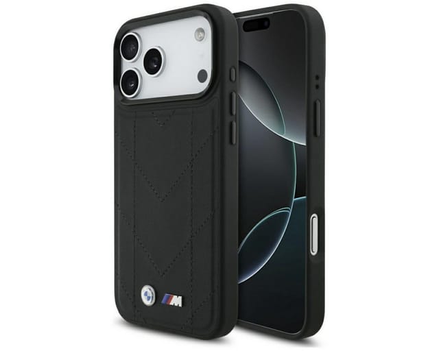 BMW M Quilted Design Schutzhülle kompatibel mit iPhone 17 Pro