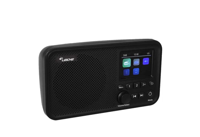 LEICKE DJ ROXXX DAB+ Radio mit Bluetooth 5.0, Küchenradio, 2000mAh Batterie