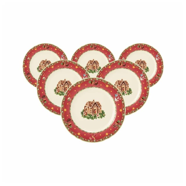 Seltmann Weiden Brotteller Marieluise Weihnachtsnostalgie ø 17 cm 6er Set