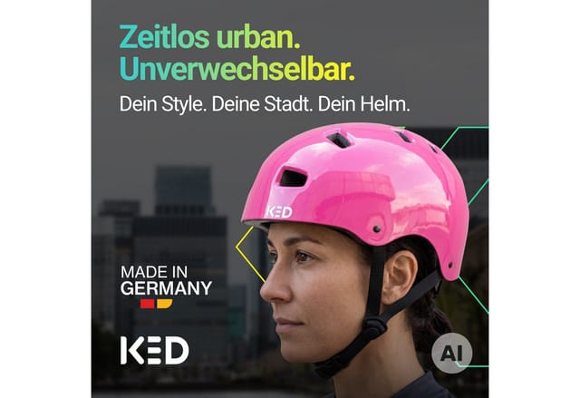 KED Urban-Fahrradhelm Citro, pink