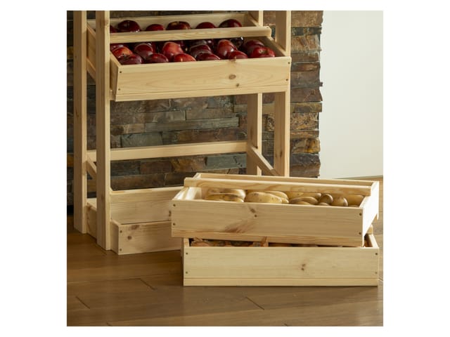 dobar Vorratsregal für Obst und Gemüse, Natur