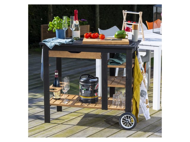 dobar BBQ-Trolley Edelschwarz