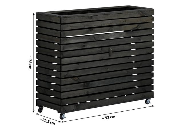 dobar Hochbeet "Rolla" Gr. XL, Anthrazit