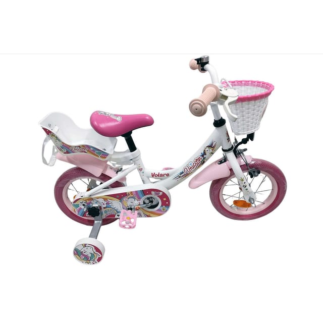 VOLARE Kinderfahrrad Unicorn 12 Zoll, weiß
