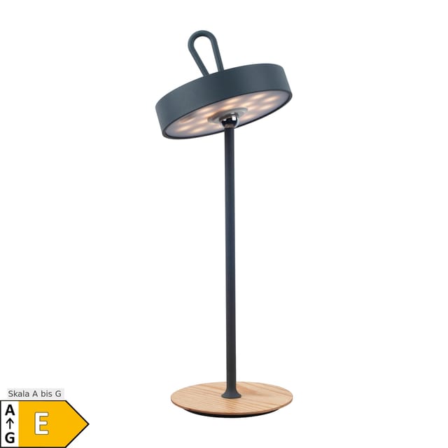 Näve LED-Akku-Tischleuchte "ELLI" grau