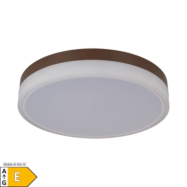 Näve LED / CCT Deckenleuchte "LOLA" Ø: 50cm / weiß/braun