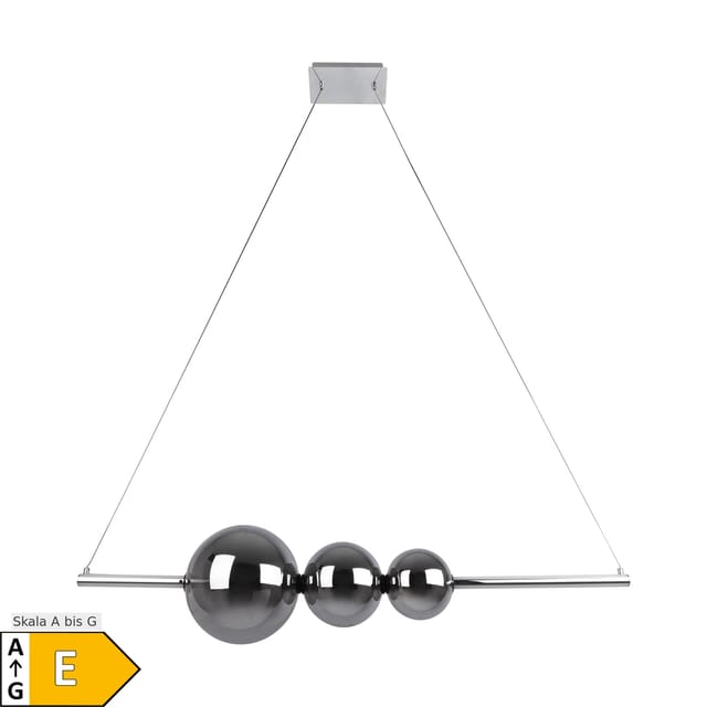 Näve LED Pendelleuchte "NOVA" L: 125,3cm chrom